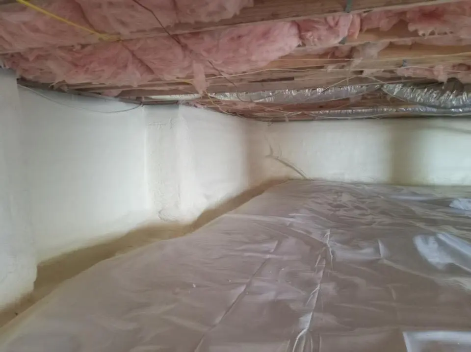 Crawl space encapsulation with closed-cell spray foam for Attic Insulation in Rossmoor